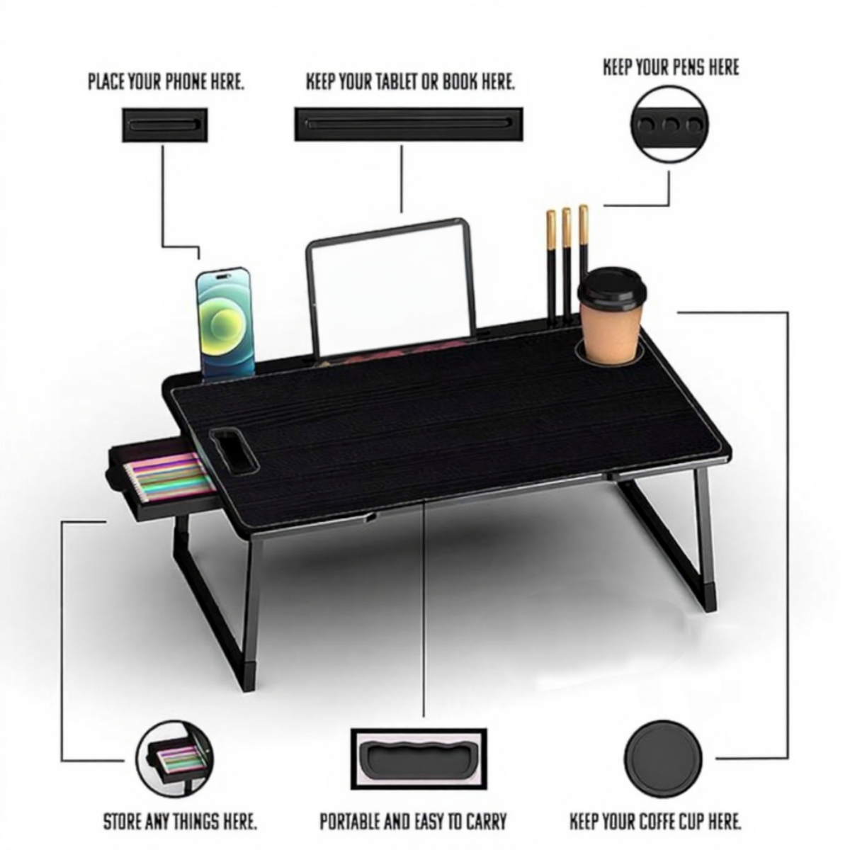 🎁Premium Multipurpose DeskMate Table