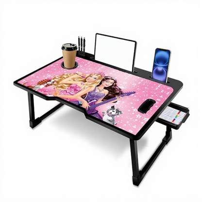 Elegant Foldable Multipurpose Laptop Table – Perfect for Girls, Women & Gifting